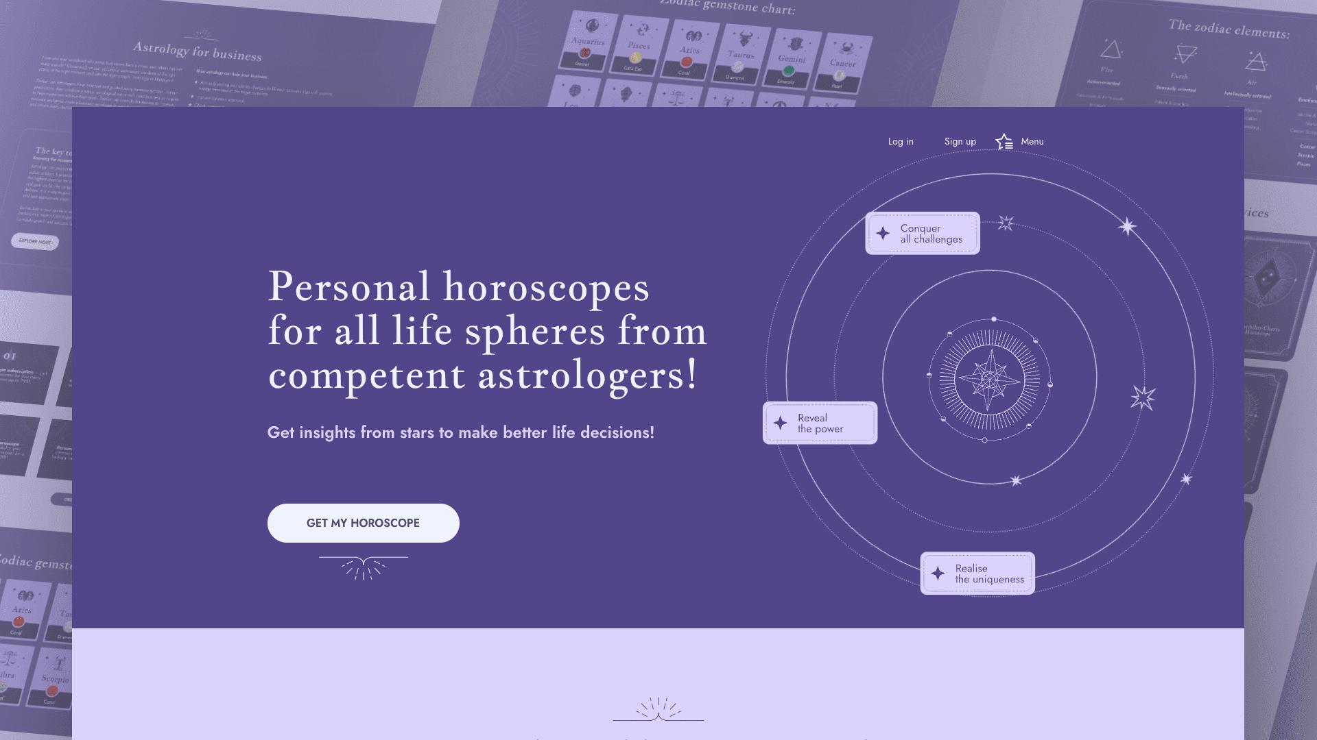 project for online horoscopes